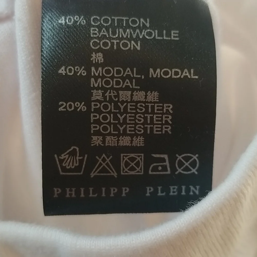 NWOT Philipp Plein Terry Rhinestone Skull Sweatpants
